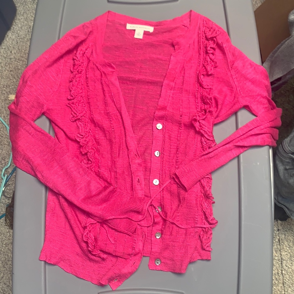 Hot pink sweater from banana republic size small